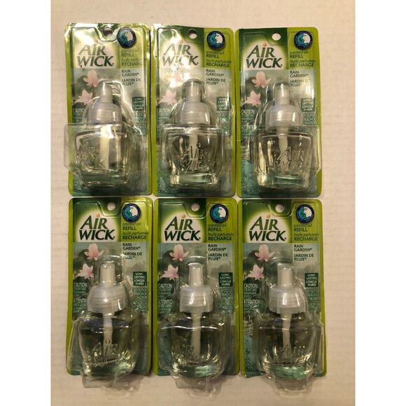 6 new airwick scented oil refills rain garden - Picture 2 of 3
